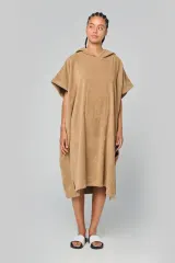 Poncho de rizo con capucha - Unisex