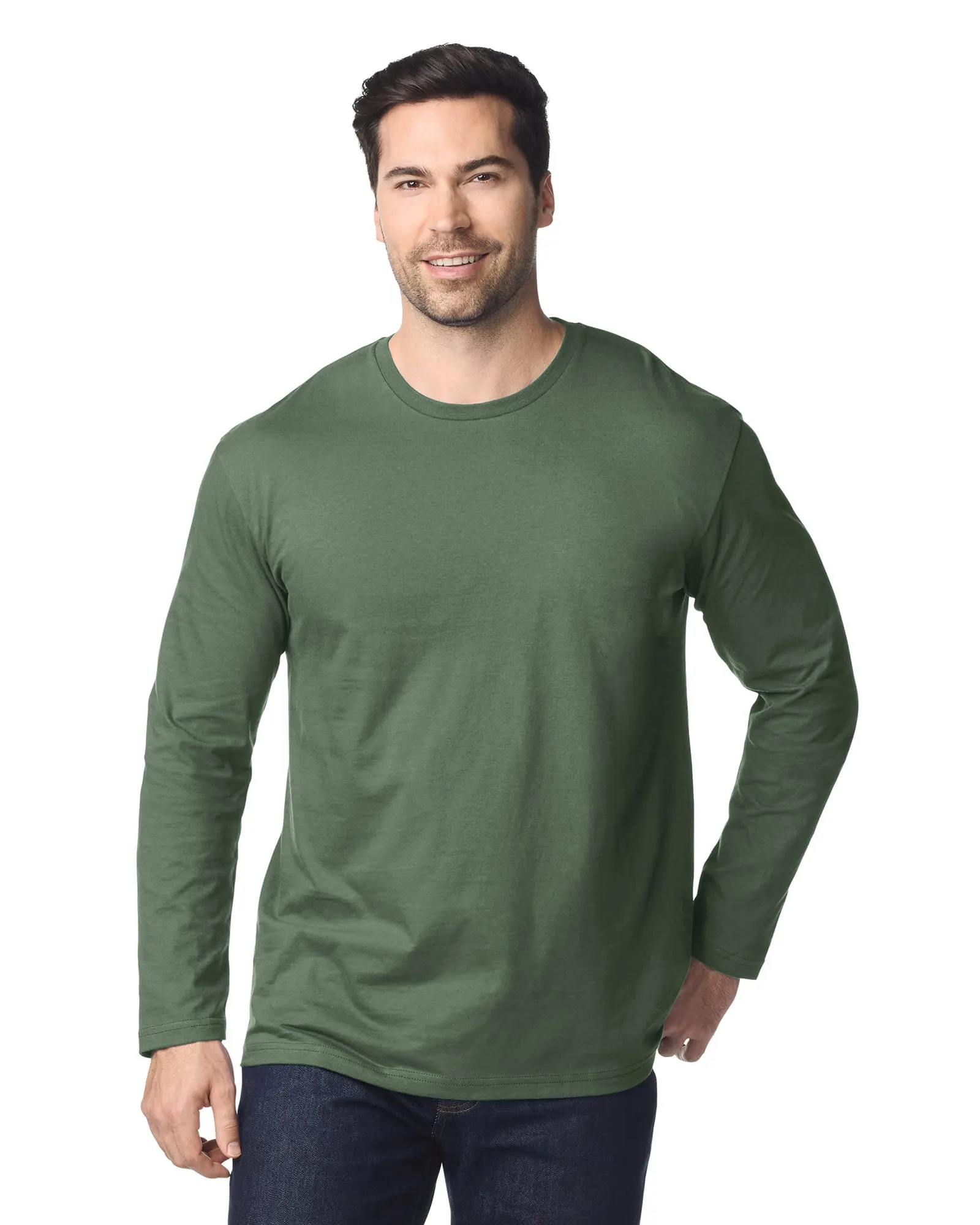 Camiseta SoftStyle manga larga hombre