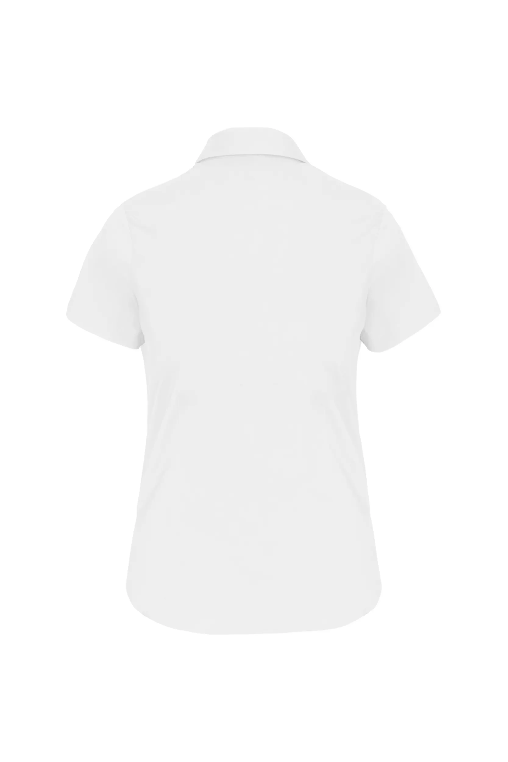 Camisa stretch manga corta mujer