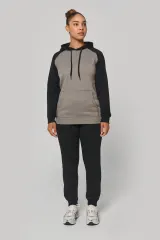 Sudadera bicolor con capucha adulto