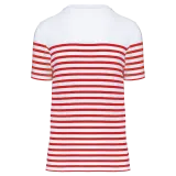 White / Red Stripe