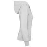 Sudadera con capucha y cremallera ecorresponsable mujer
