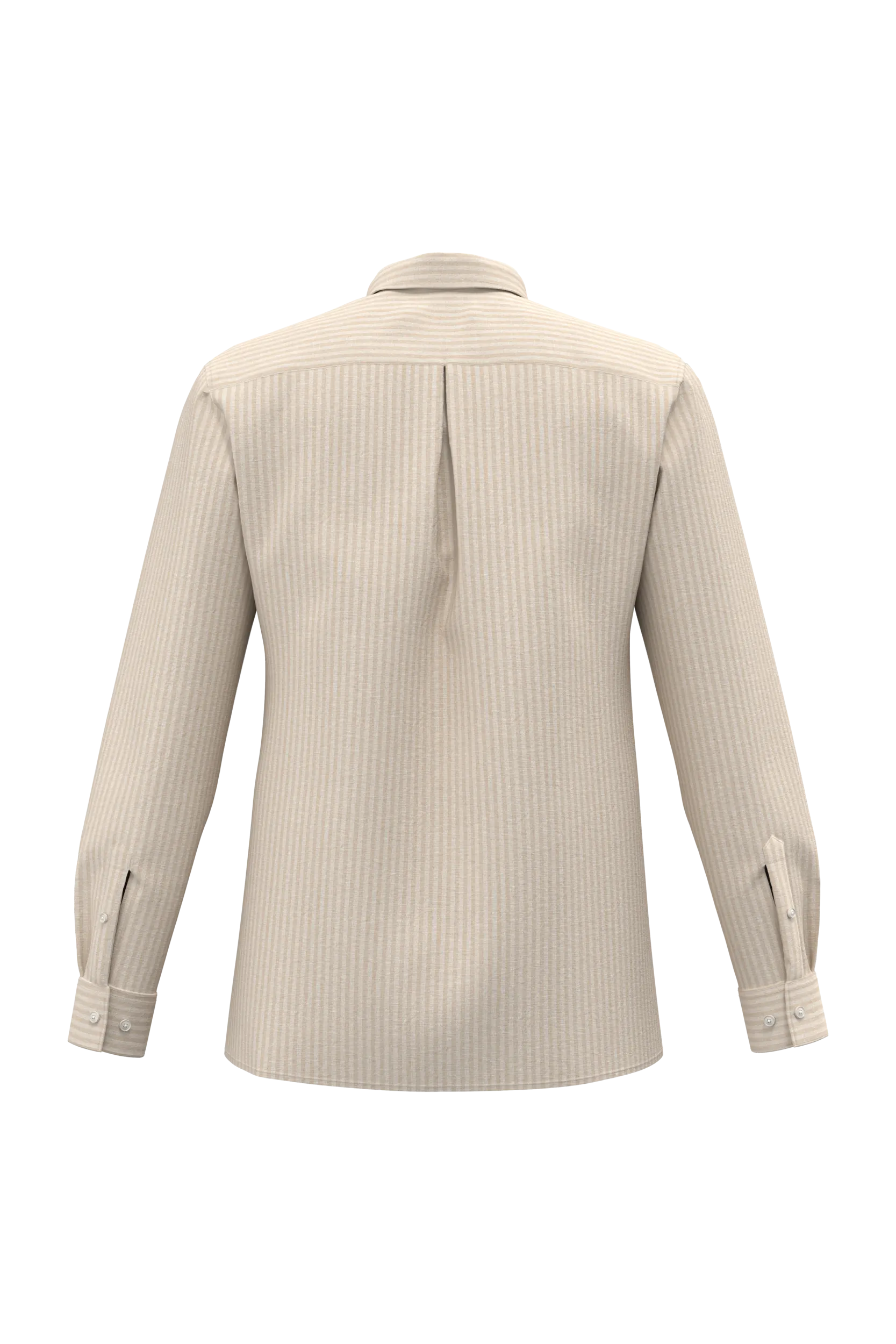 Camisa a rayas de lino para hombre
