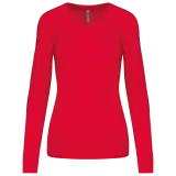 Jersey cuello de pico mujer