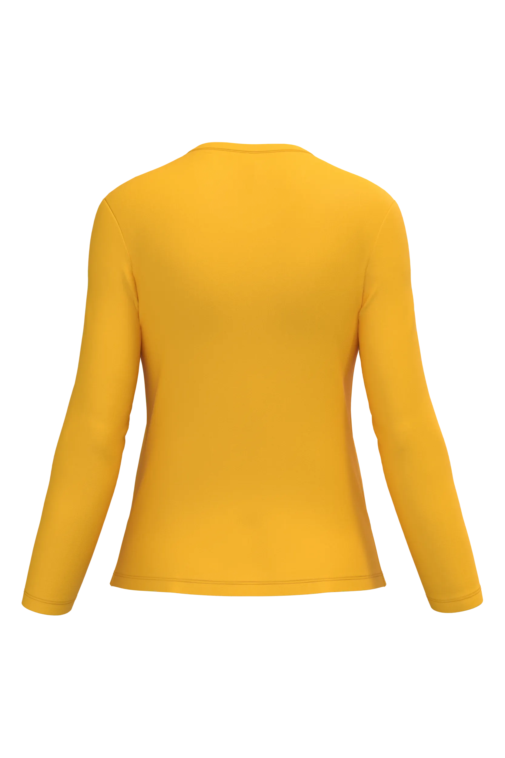 Camiseta manga larga y cuello de pico mujer