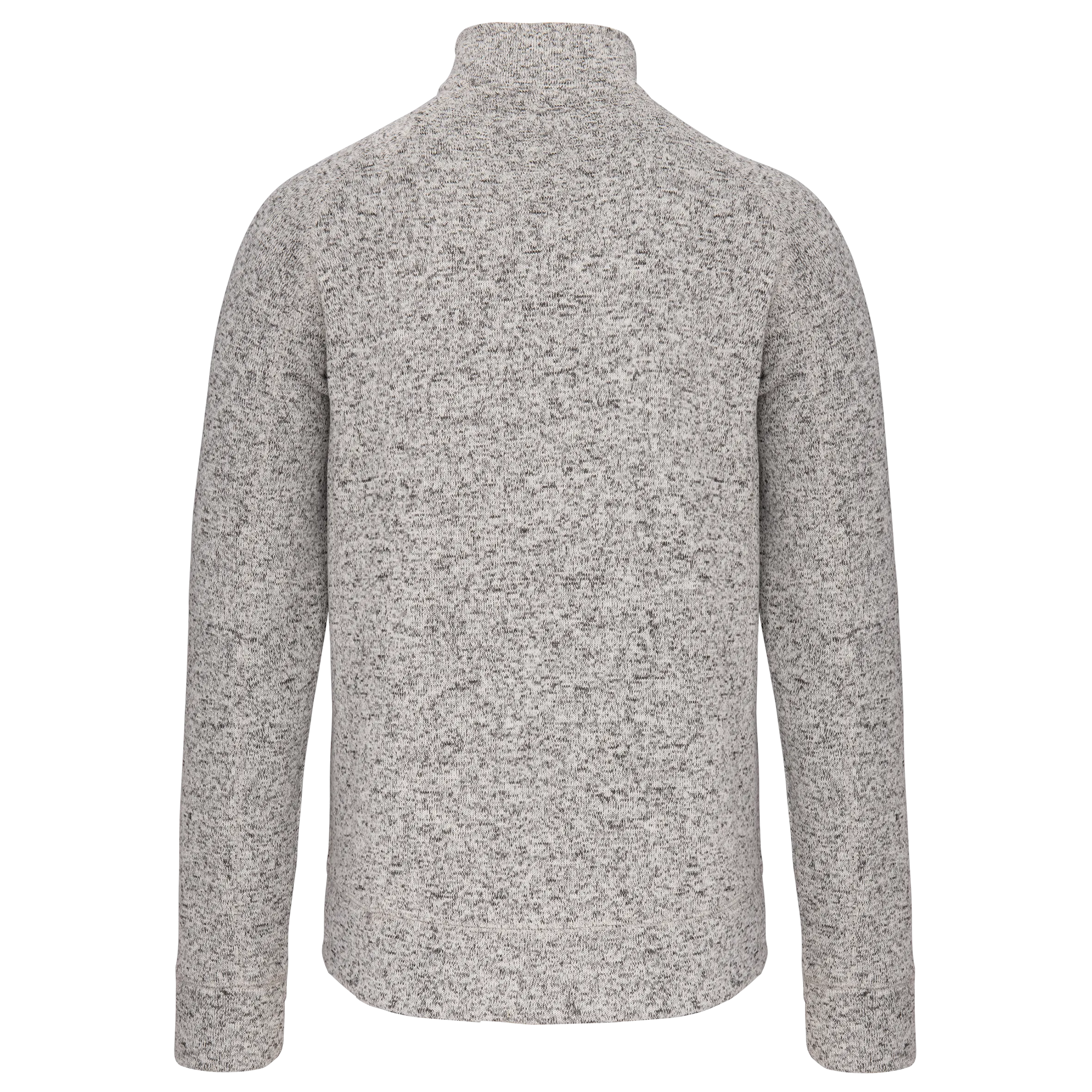 Chaqueta jaspeada con cremallera hombre