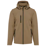 Chaquetas softshell 3 capas con capucha y mangas extraíbles unisex