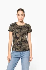 Camiseta camuflaje mujer