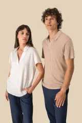Polo de lino mujer