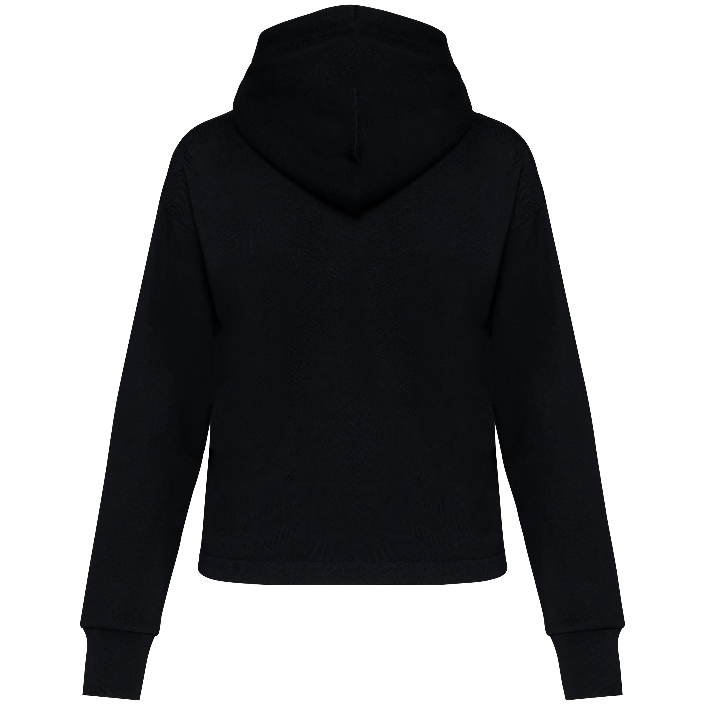 Sudadera ecorresponsable con cremallera y capucha French Terry mujer