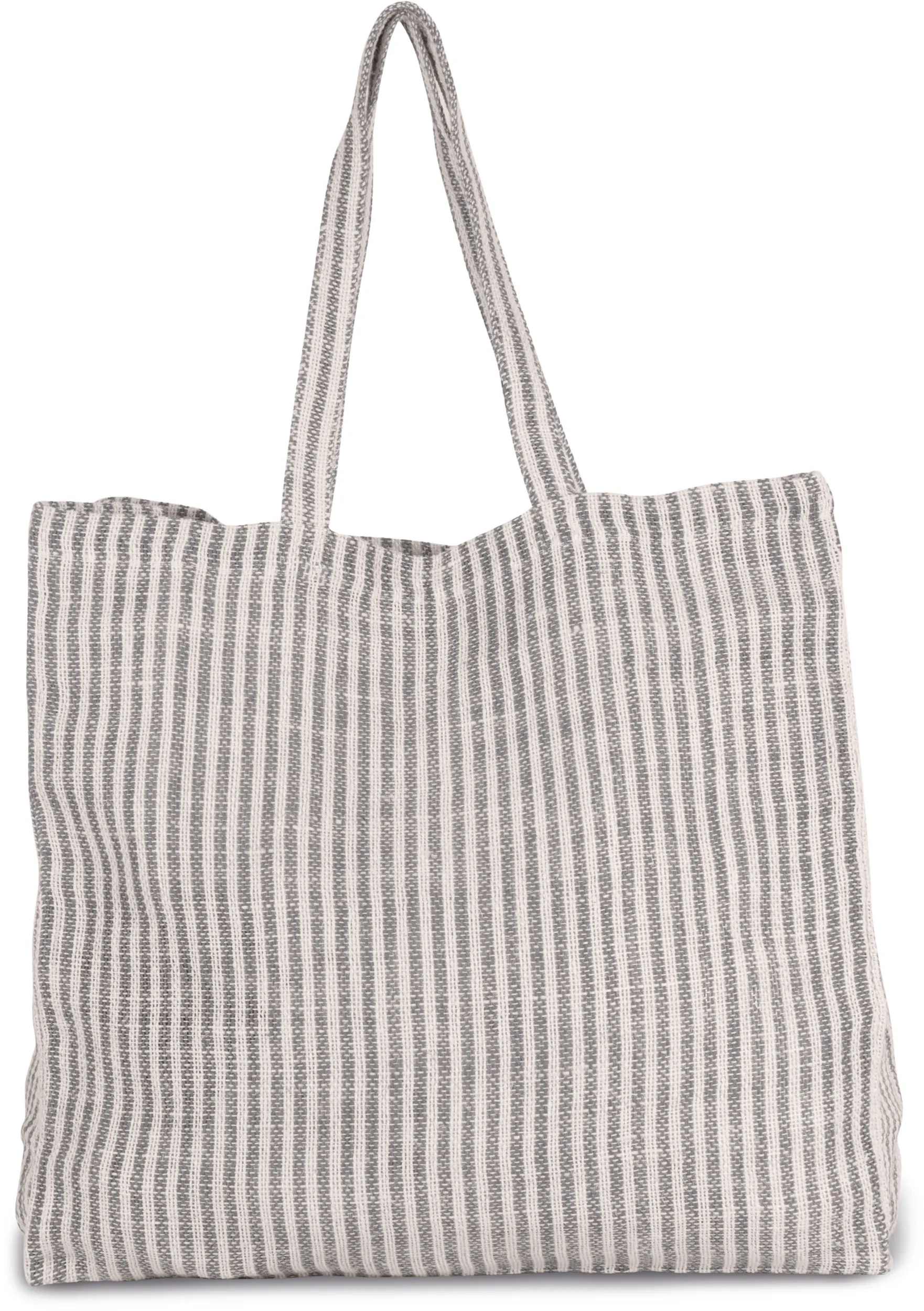 Bolsa shopper de juco a rayas