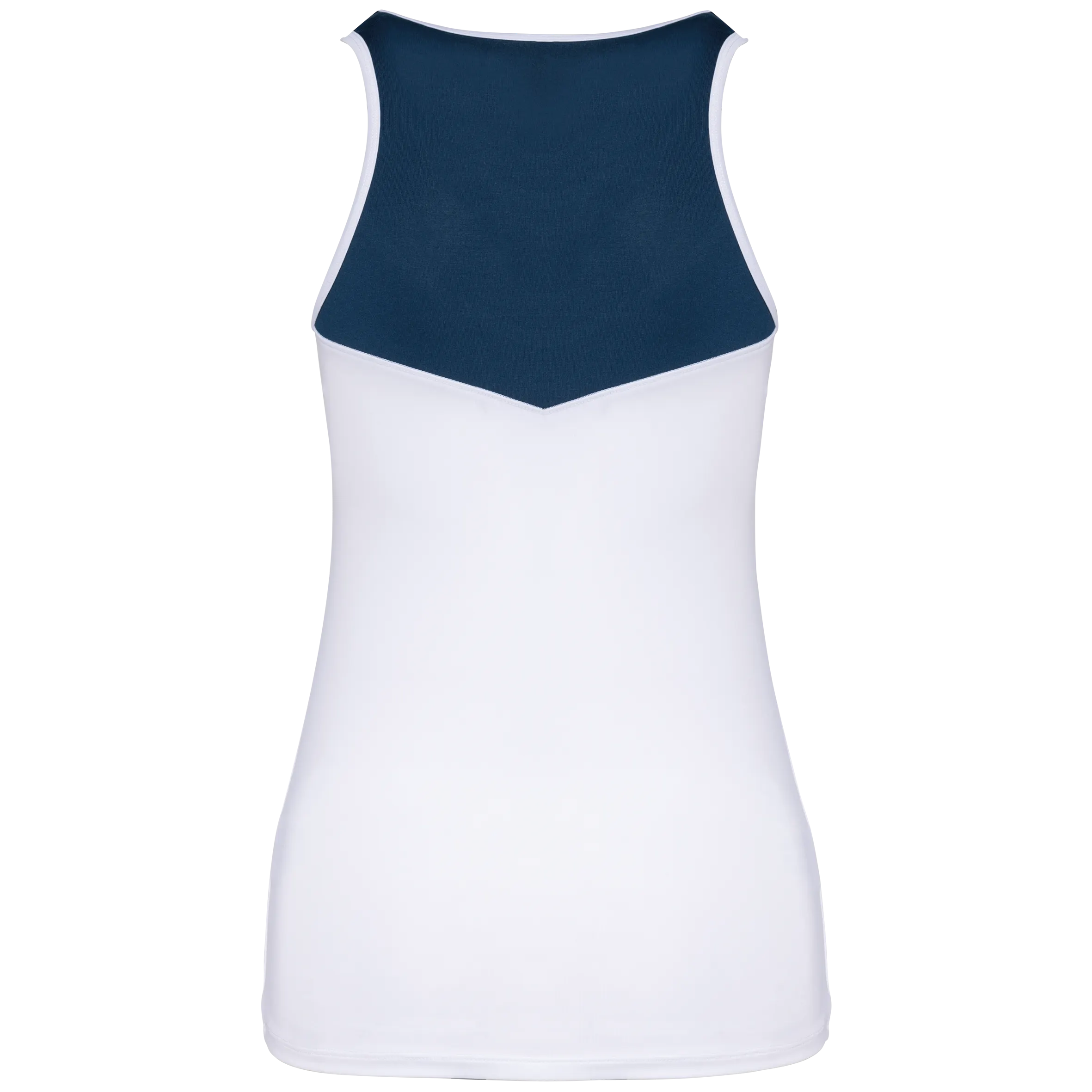 Camiseta pádel sin mangas bicolor mujer