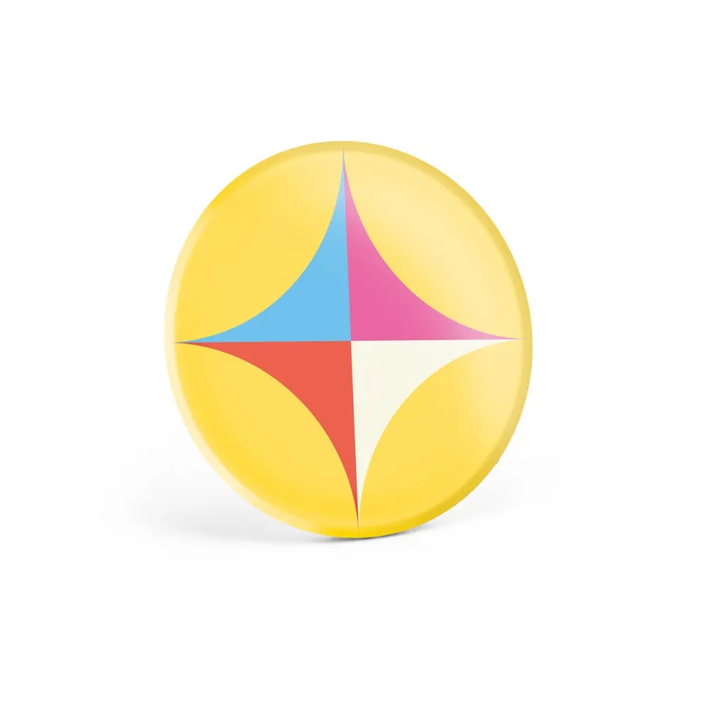 Button PIN 9. Pin redondo con