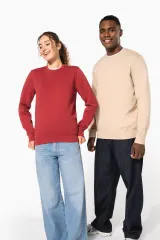 Sudadera ecorresponsable de cuello redondo unisex