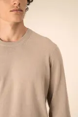 Jersey ecorresponsable de cuello redondo hombre