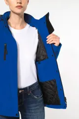 Parka softshell acolchada con capucha mujer