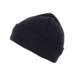 Gorro punto reciclado con dobladillo