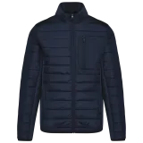 Chaqueta bimaterial hombre