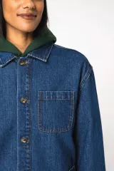 Chaqueta vaquera ecorresponsable de hombros caídos unisex