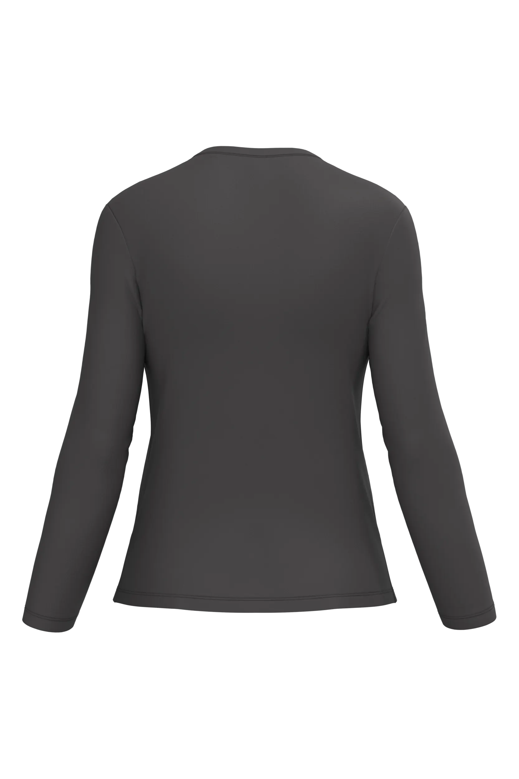 Camiseta manga larga y cuello de pico mujer