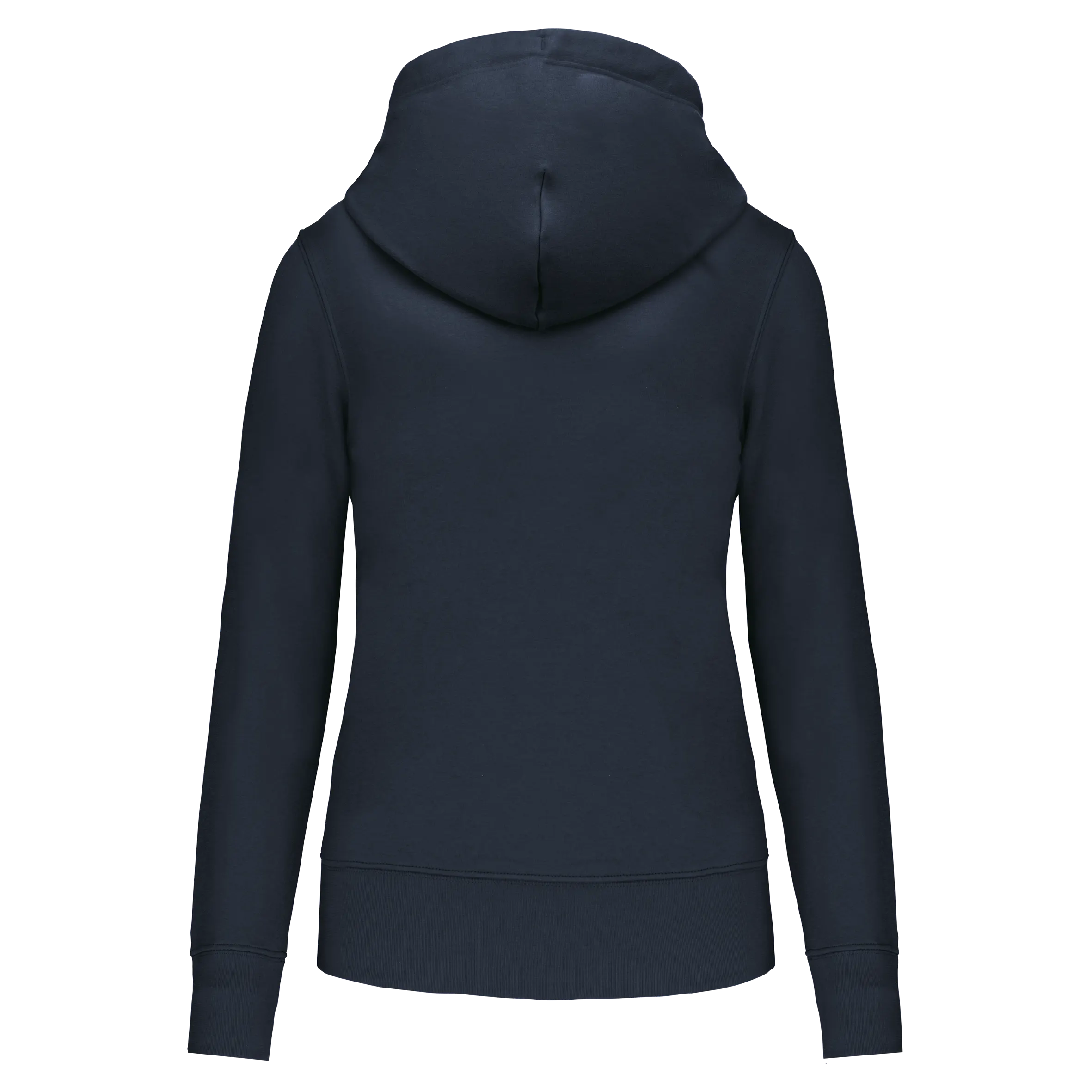 Sudadera con capucha y cremallera ecorresponsable mujer