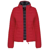 Chaqueta acolchada y ligera con capucha mujer