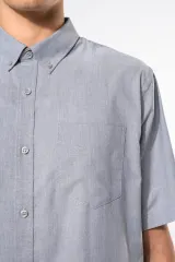 Camisa oxford manga corta hombre