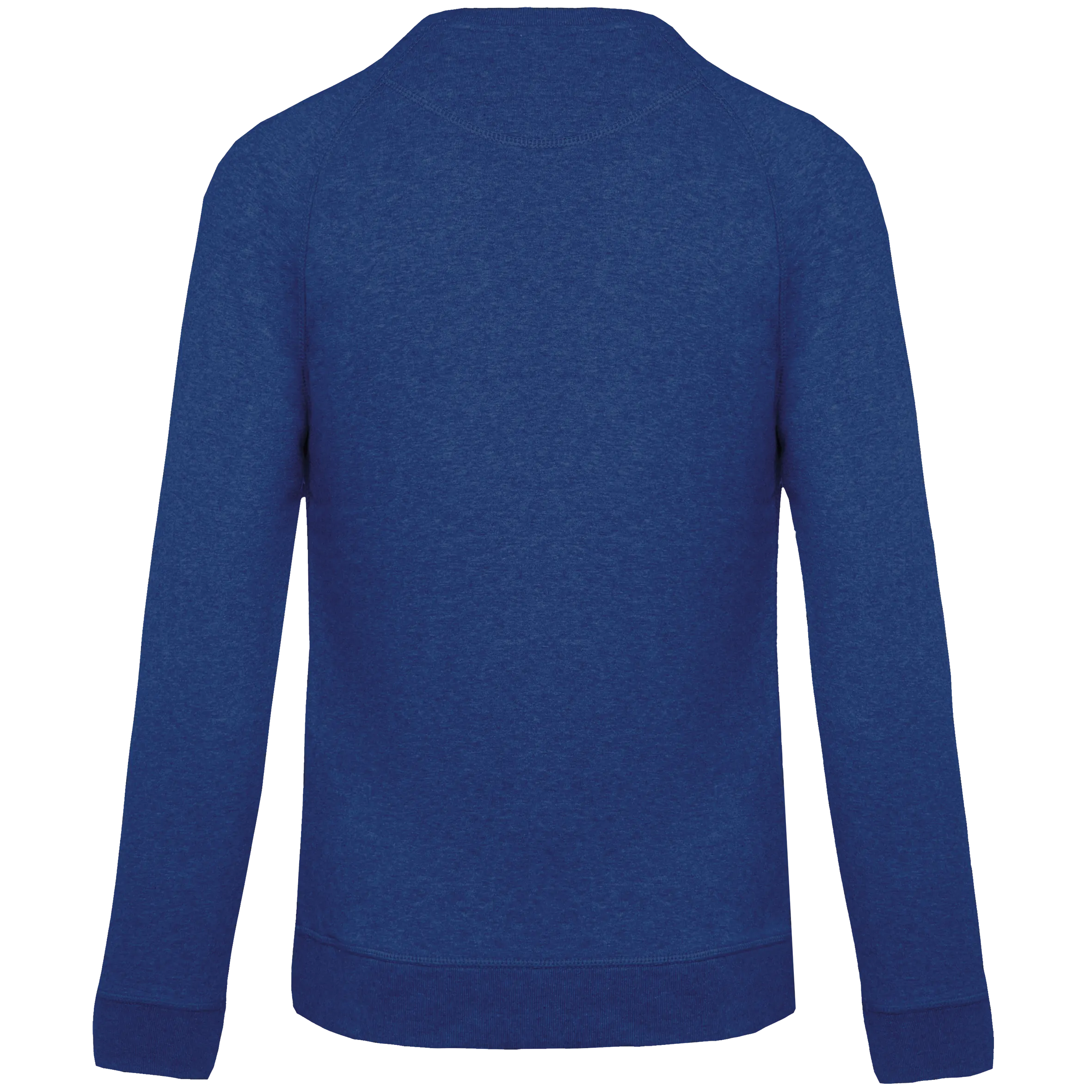 Sudadera algodón orgánico con cuello redondo y mangas raglán de hombre
