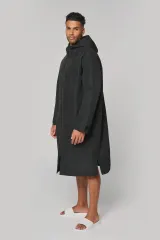 Parka larga con forro de sherpa unisex