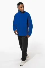 Chaqueta micropolar con cremallera y mangas raglán hombre