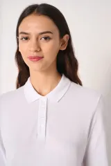 Polo punto piqué LSL mujer