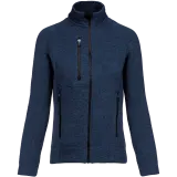 Chaqueta jaspeada con cremallera mujer
