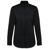 Camisa sarga manga larga mujer