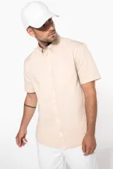 Camisa de algodón Ariana III manga corta hombre