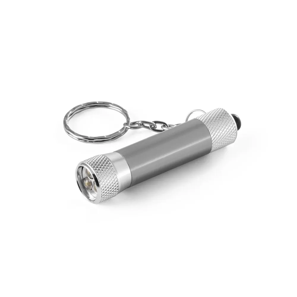 LERGAN. Llavero de aluminio con linterna de 3 LED