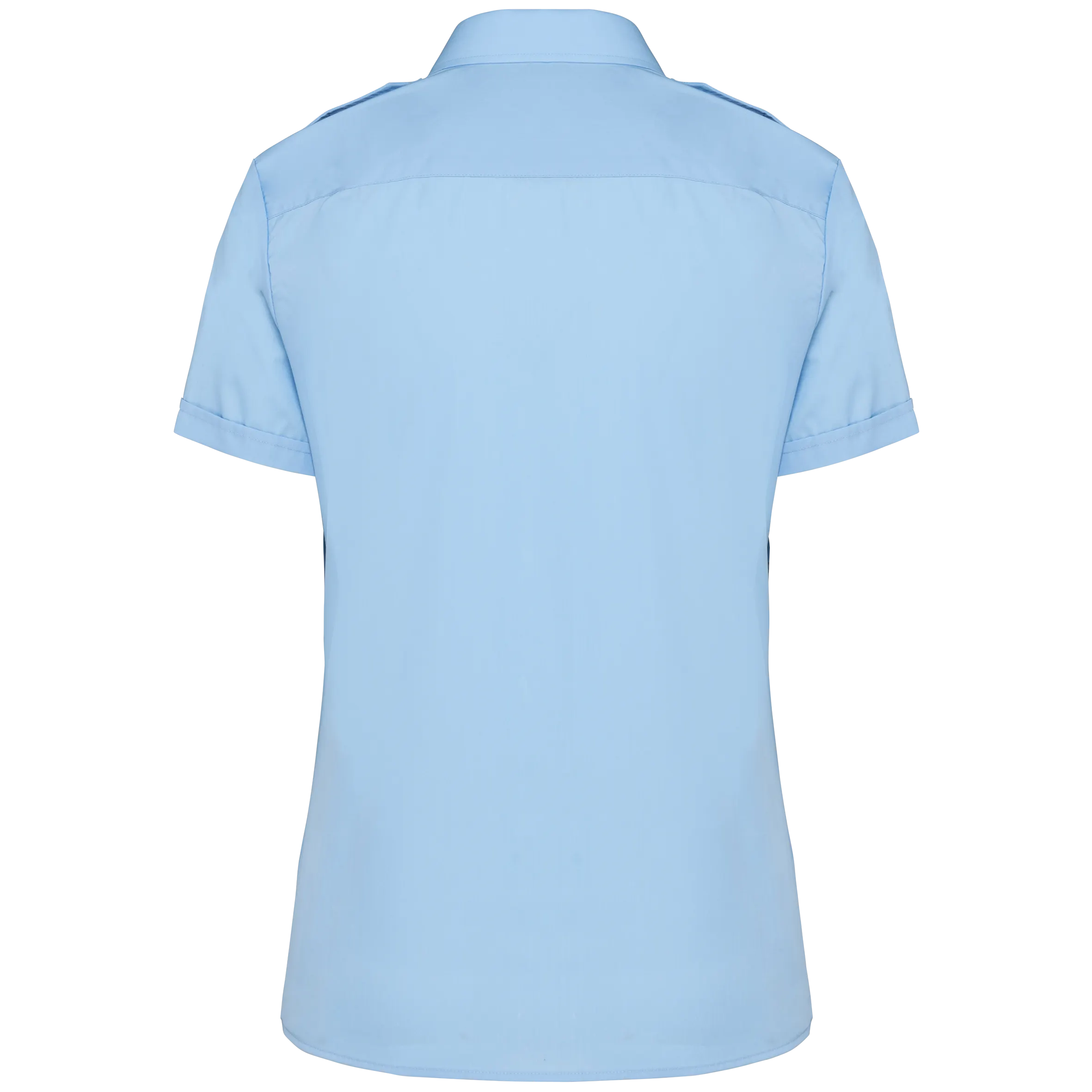 Camisa piloto manga corta mujer