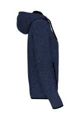 Chaqueta jaspeada con capucha mujer