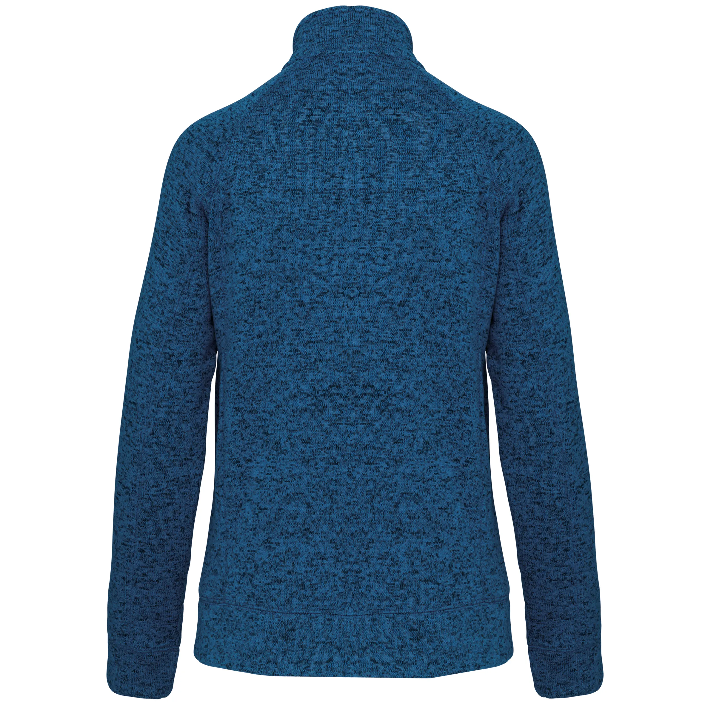 Chaqueta jaspeada con cremallera mujer