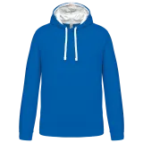 Sudadera capucha contrastada hombre