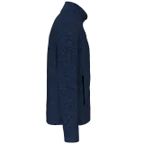 Chaqueta jaspeada con cremallera hombre