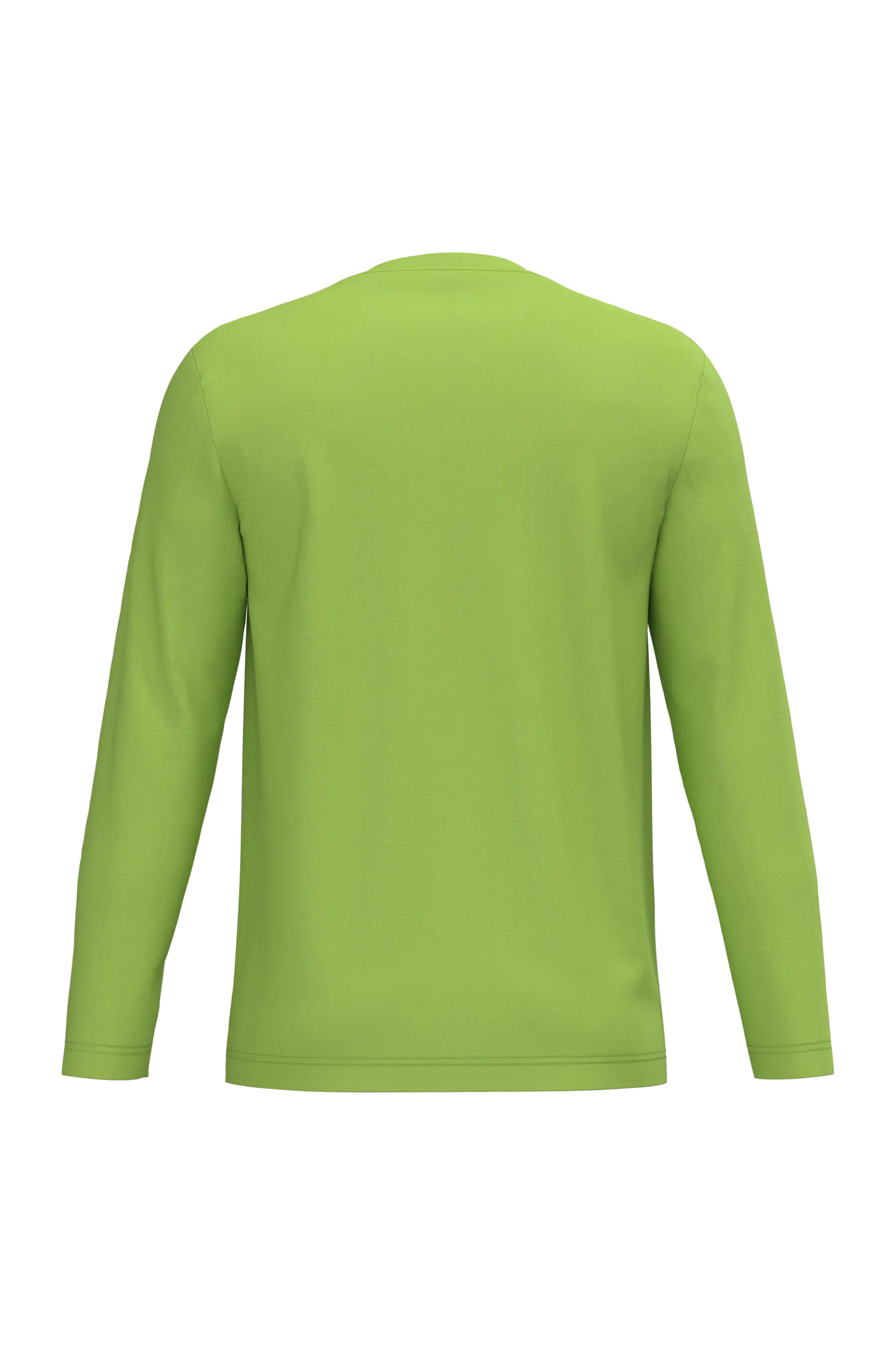 Camiseta maga larga y cuello redondo hombre