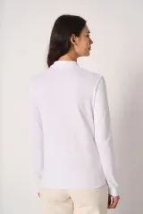 Polo punto piqué LSL mujer