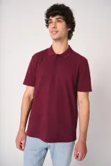 Polo punto piqué hombre