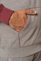 Sudadera bicolor con capucha adulto