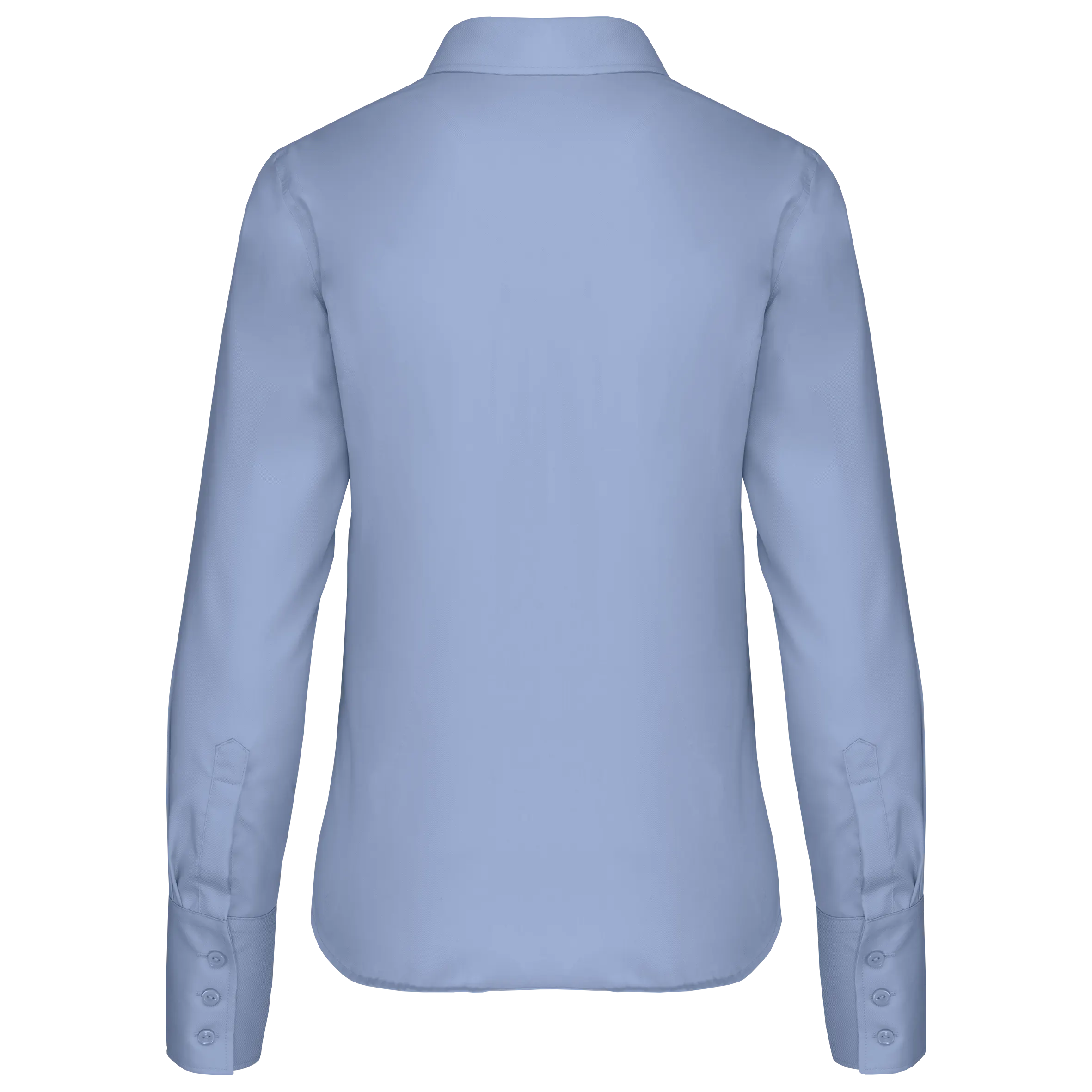 Camisa no-plancha manga larga mujer