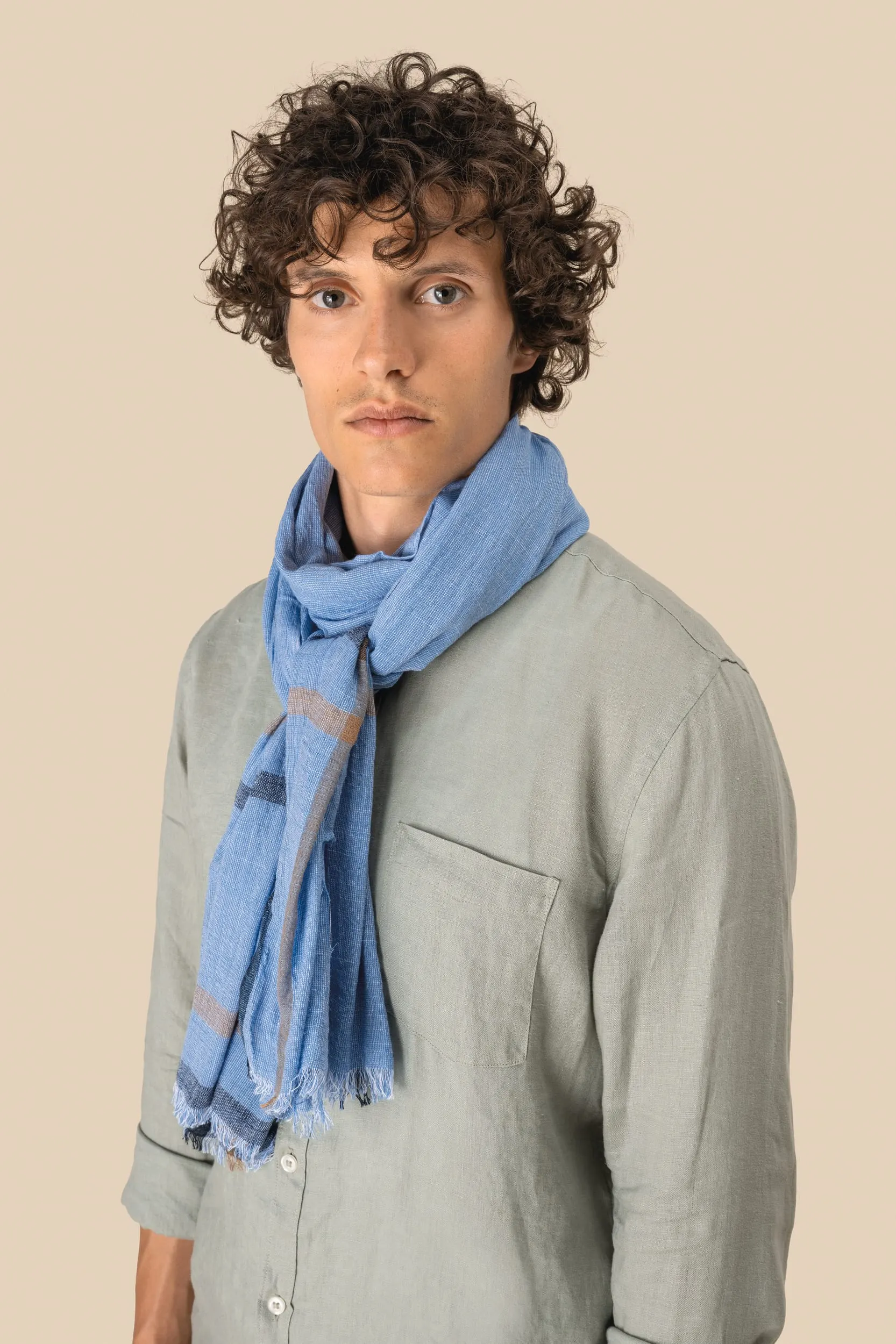 Fular a rayas unisex