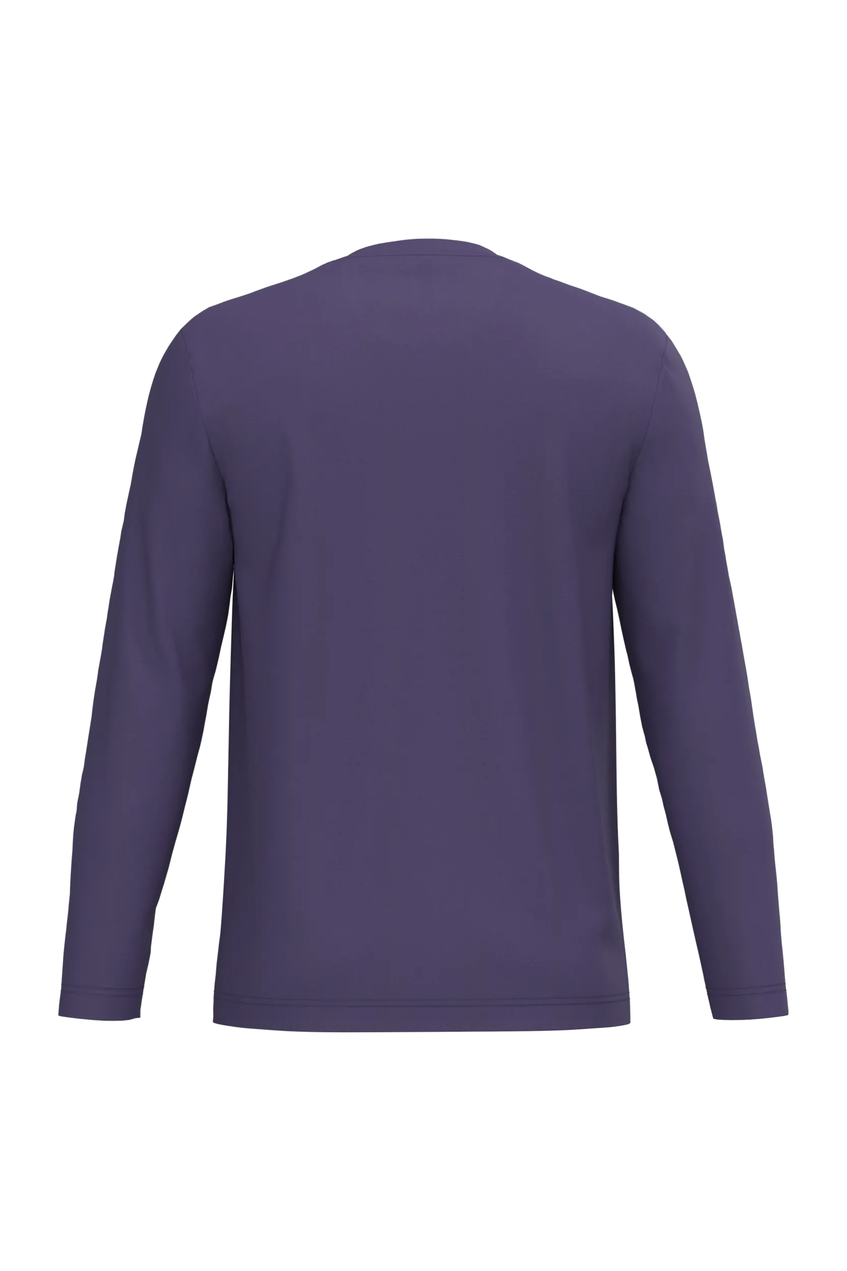 Camiseta maga larga y cuello redondo hombre