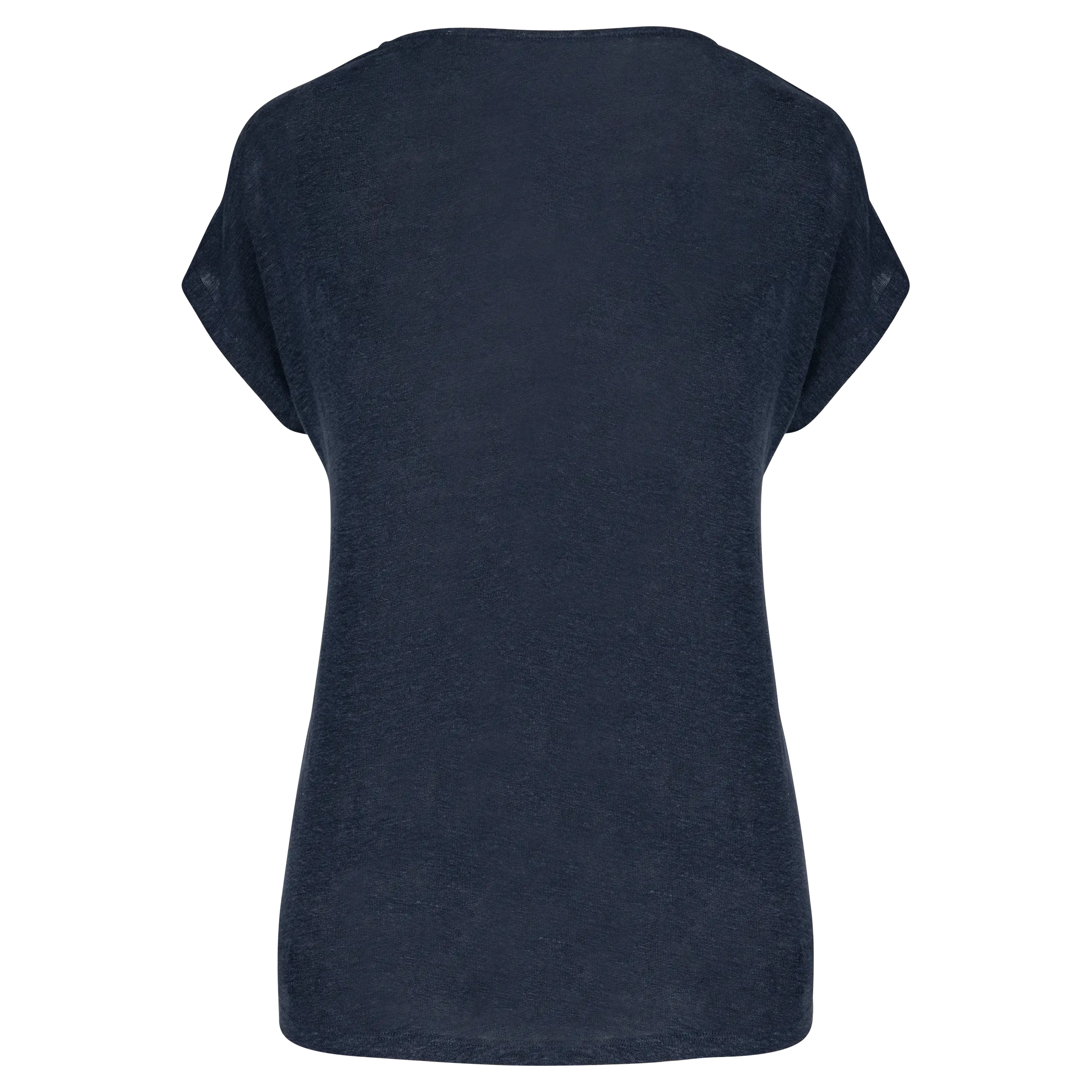 Camiseta lino cuello redondo mujer