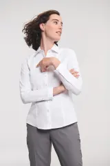 Camisa Espiga manga larga mujer