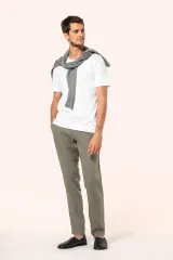 Camiseta Supima® cuello redondo manga corta hombre